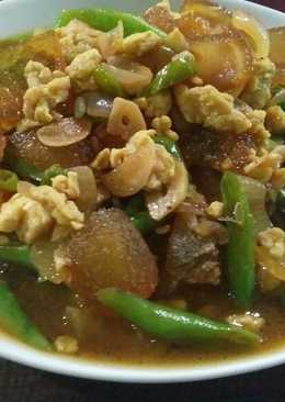 Buncis kikil tumis telur