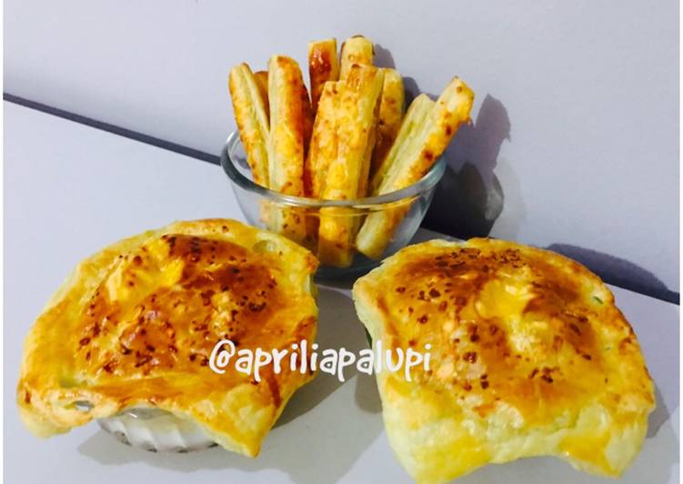 cara membuat Zoupa Soup Rumahan & cheese stick ala Dapur Ayraxa