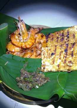 Udang & Tempe bakar sambel kencur