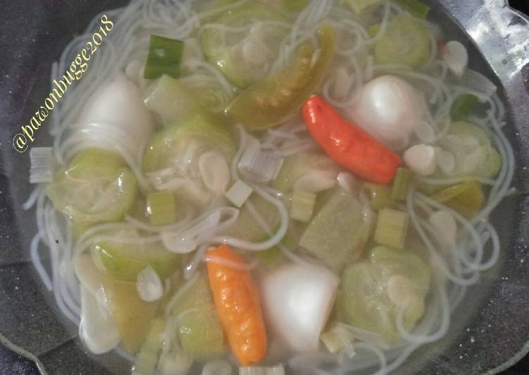 resep masakan Sayur Bening Oyong Soun #RabuBaru