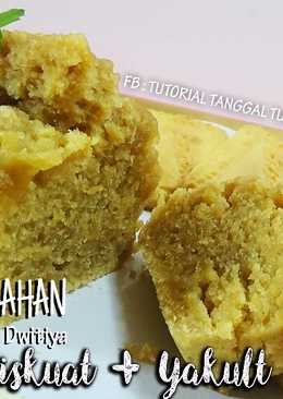 Cake/ Bolu 2 bahan BISKUAT + YAKULT