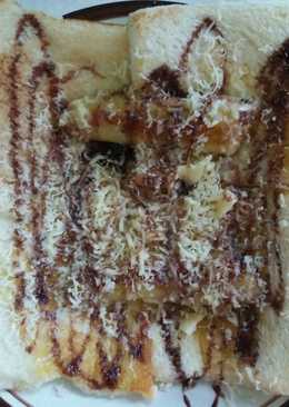 Roti pisang bakar teflon
