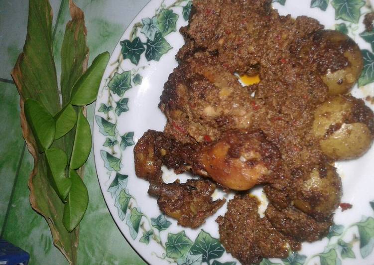 gambar untuk cara membuat Rendang ayam