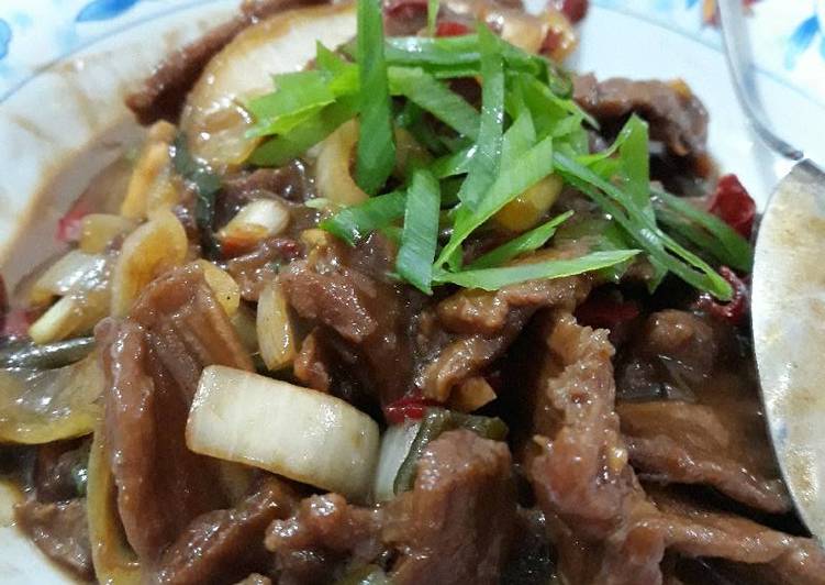 resep Beef teriyaki ala anak kost