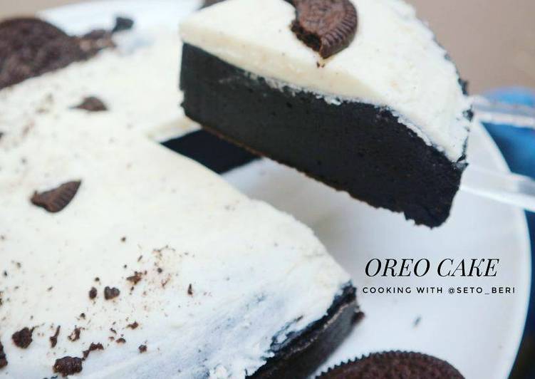 bahan dan cara membuat Oreo cake