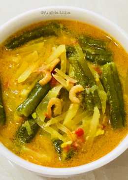 Sayur lodeh pepaya muda & kacang panjang,bumbu se ada nya ðŸ˜Š