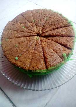 Sponge cake kopi pandan