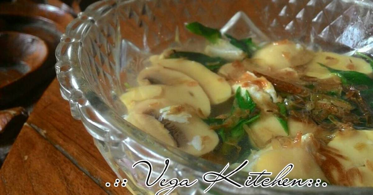 Resep Sup ayam jamur ala Vega Kalthum