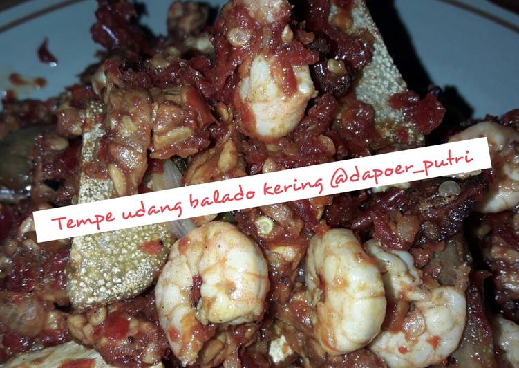 bahan dan cara membuat Udang jengkol dan tempe balado kering #BikinRamadanBerkesan