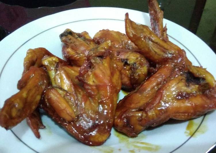 cara membuat Sayap ayam bumbu kecap