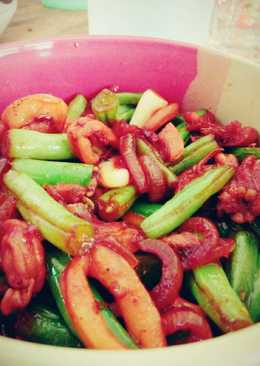 Cumi Buncis Saus Mentega