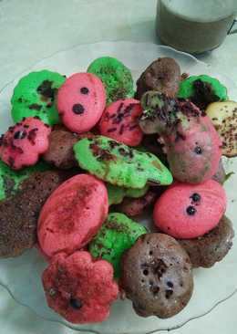 Kue cubit rainbow