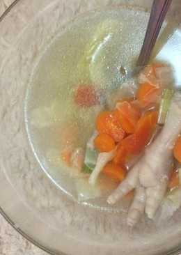 Sop ceker ayam rumahan