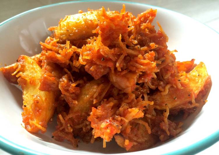 Resep Kentang  Goreng  Teri Medan Balado  oleh Marlina Rosa 