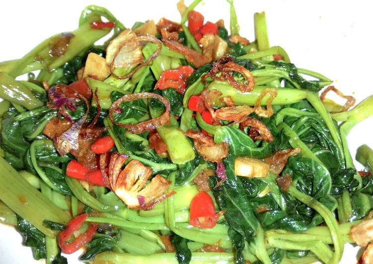 Resep Tumis kangkung saori saus tiram Oleh Eriva Vha