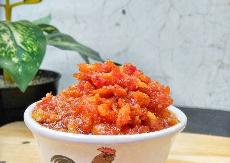 resep lengkap untuk Sambal Bawang Teri Medan