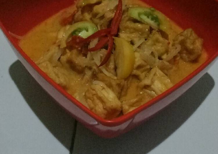 Tahu santan pepaya