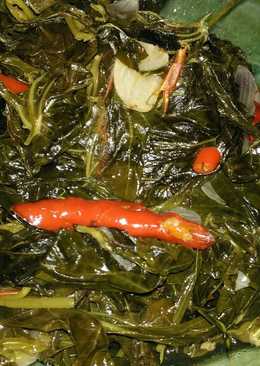 Tumis kering daun singkong