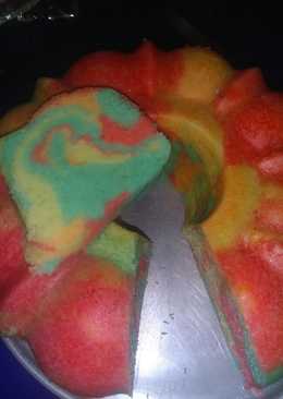 Bolu kukus rainbow