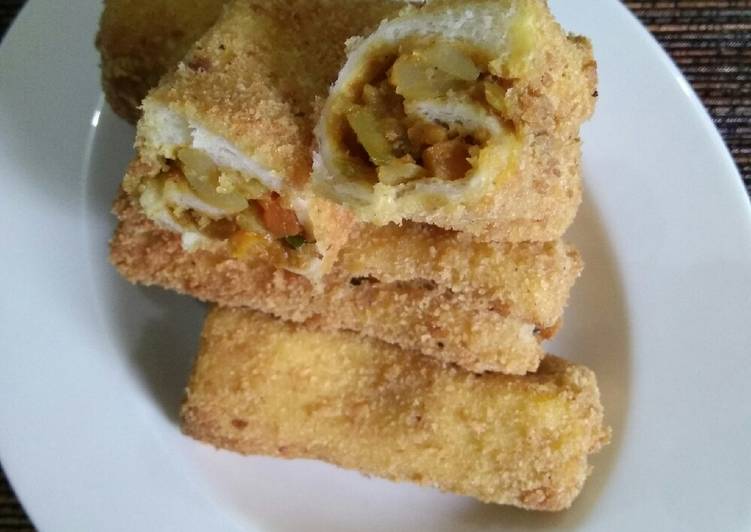 resep lengkap untuk Roti Goreng Gulung