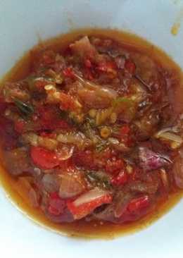 Sambal No tomat rampai terasi ala Mama Kina