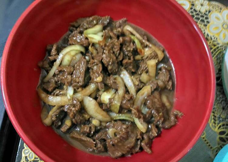 gambar untuk resep Daging sapi lada hitam