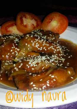 Ayam tepung saus madu wijen