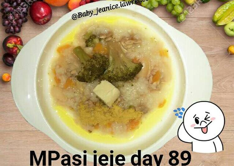 Resep MPasi 9m+ bubur wortel+brokoli Dari Anita Lim
