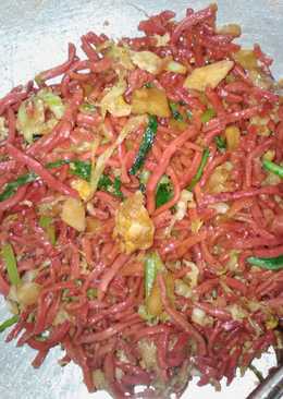 Mie goreng Buah Naga Ayam Scalop