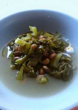 Sayur Sawi Asin dan Kacang