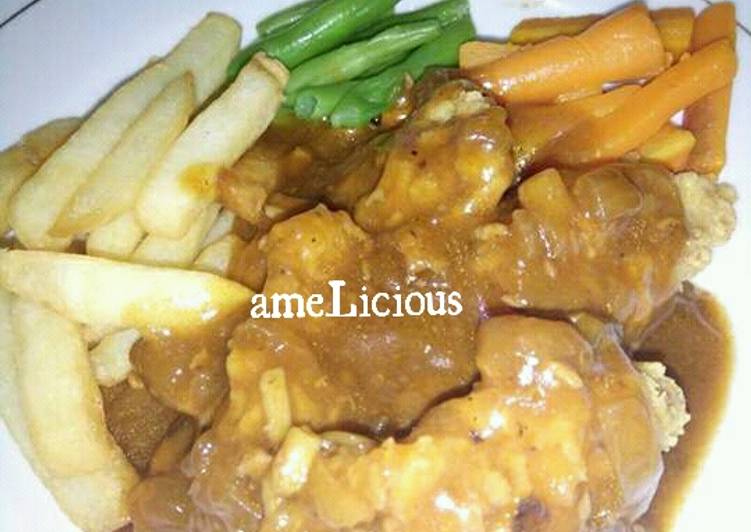 Resep Chicken Crispy with brown sauce Oleh ameLicious ?