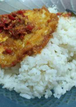 Telur ceplok masak taoto pedas