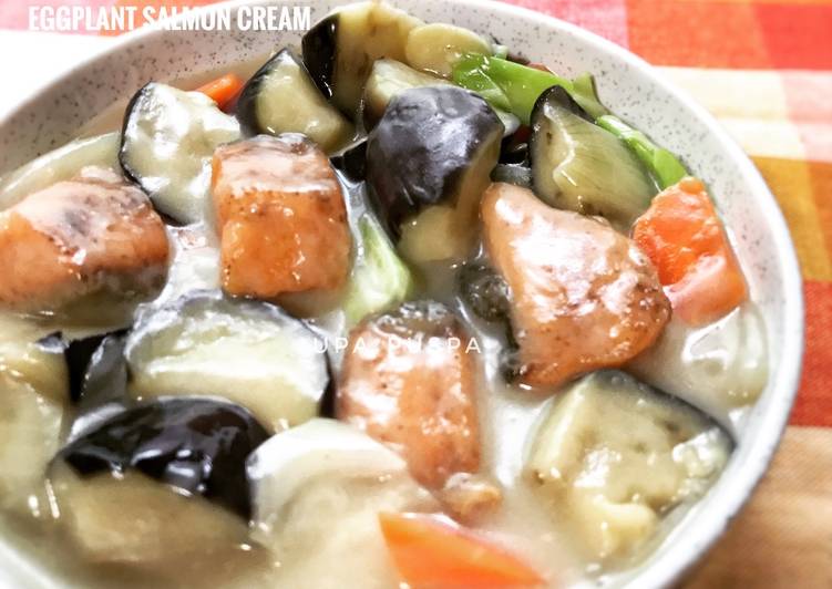 resep makanan Niiyama, terong salmon cream (#pr_olahanterong)