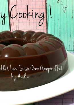 Pudding Coklat Leci Susu Oreo (tanpa fla)