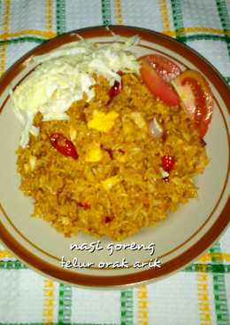 Nasi goreng telur orak arik sederhana praktis kilat