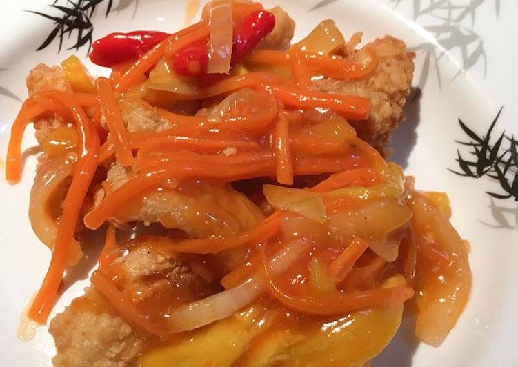 Ikan Fillet Asam Manis Saus Mangga