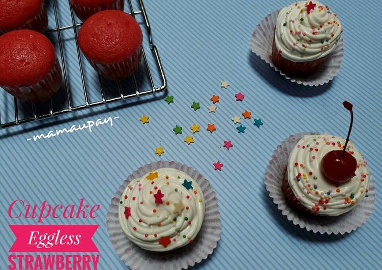 gambar untuk resep Cupcake Eggles rasa Strawberry