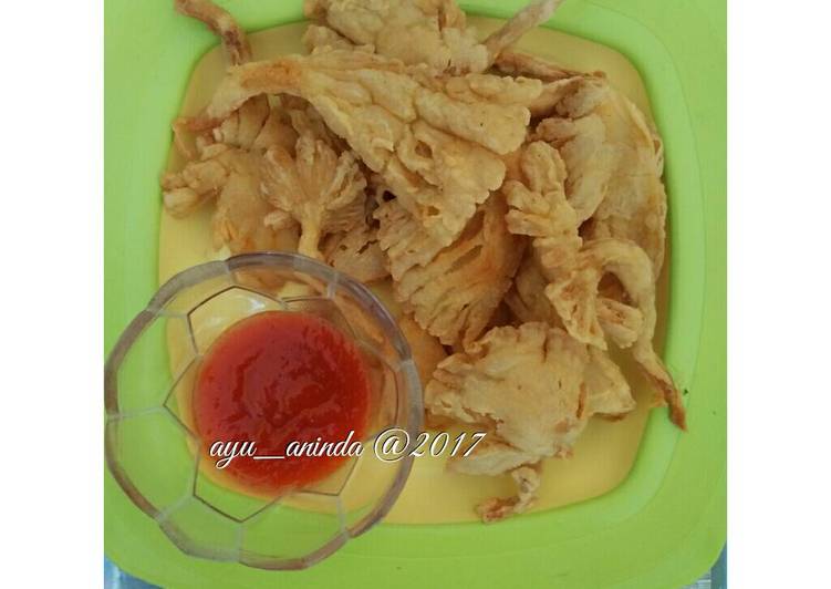 resep Jamur Krispi Krenyes