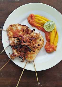 Cumi Bakar Saus Tropis (Tropical Taste Grilled Squid)