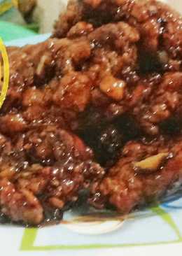 Ayam goreng saus madu