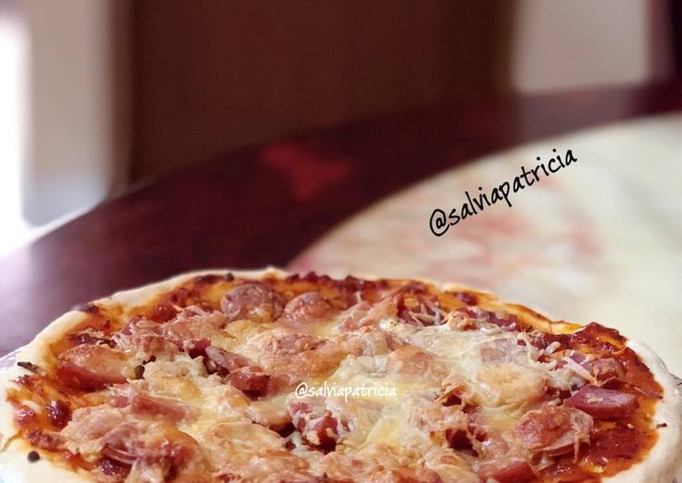 gambar untuk cara membuat 1. Pan Pizza