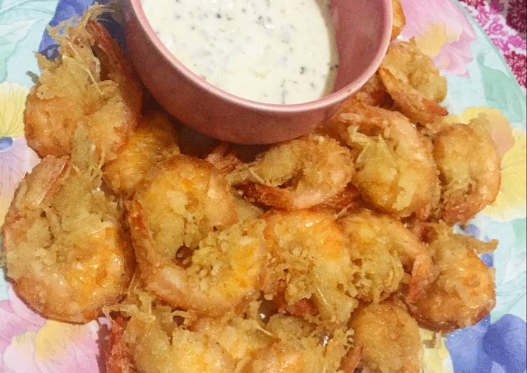 gambar untuk resep makanan Udang goreng tepung saus bawang ala ALBAIK