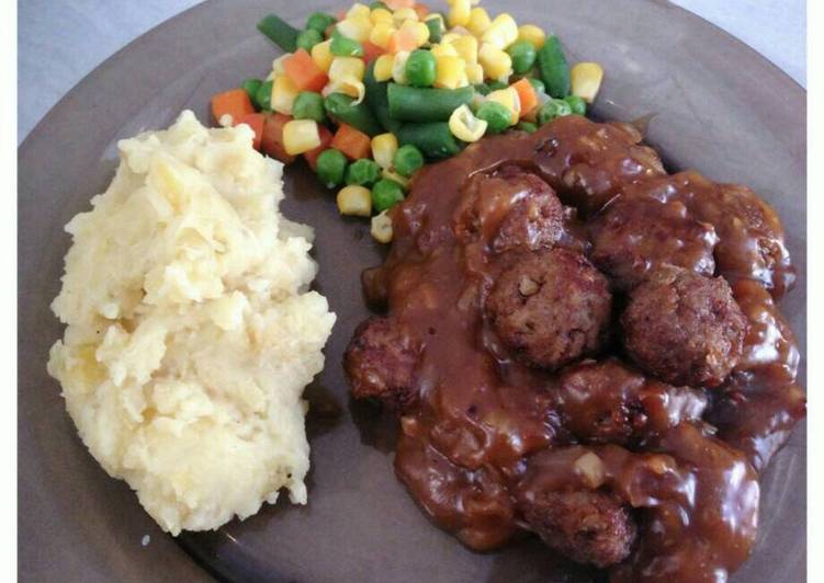 gambar untuk cara membuat Swedish Meatball Homemade