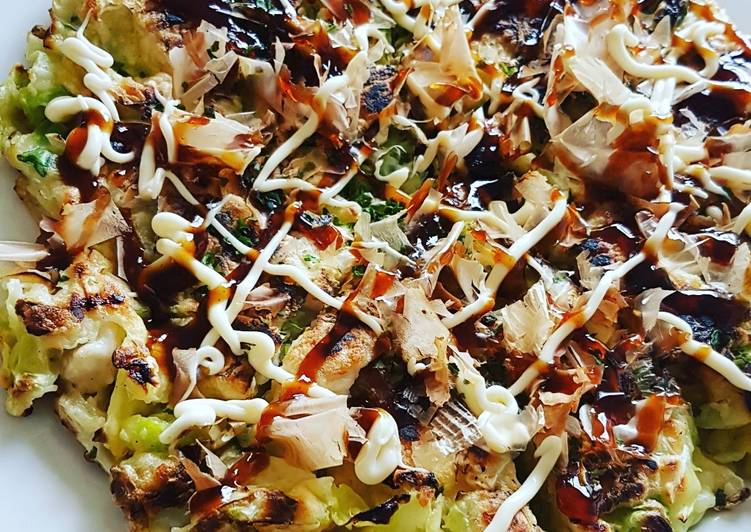 bahan dan cara membuat Okonomiyaki