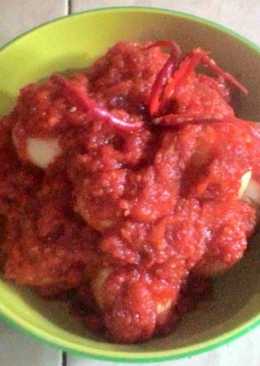 Telor balado manis pedas