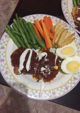 Steak daging BBQ ala ala aku