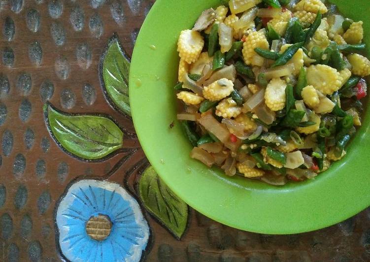 Resep Tumis sayuran with kulit sapi By Nurind's Kitchen