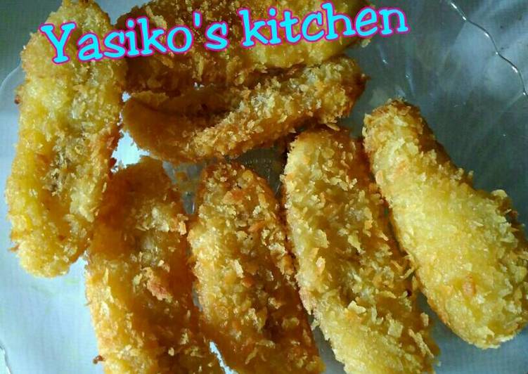 gambar untuk resep makanan Pisang goreng crispy kriuk kriuk simpel