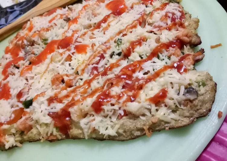 gambar untuk resep Cauliflower Veg pizza