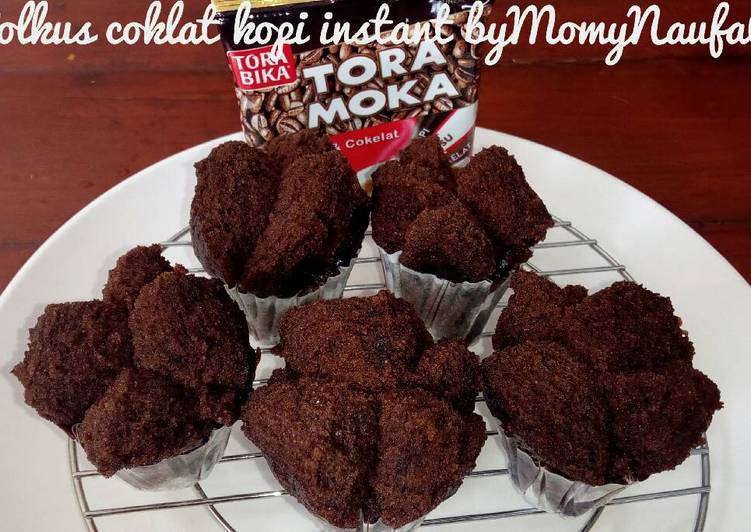 cara membuat Bolu kukus coklat kopi instant,no telur no mixer